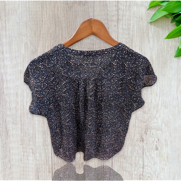 BANANA REPUBLIC DOLMAN PRINT SLEEVE TOP SZ M - Picture 2 of 5